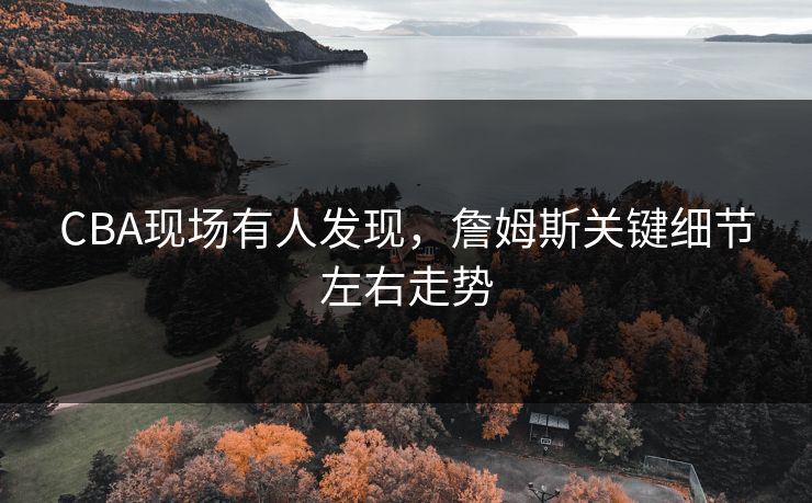 CBA现场有人发现，詹姆斯关键细节左右走势